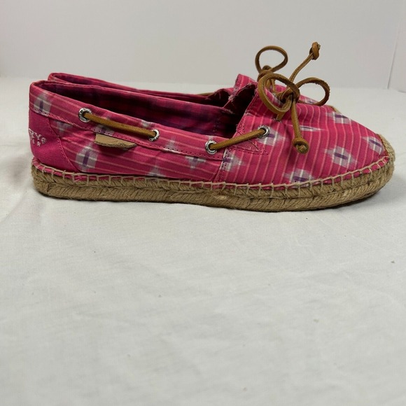 Sperry  Top-Sider Katama Espadrille Women's 8.5M Fuchsia Pink‎ Boat Shoe - Picture 6 of 9